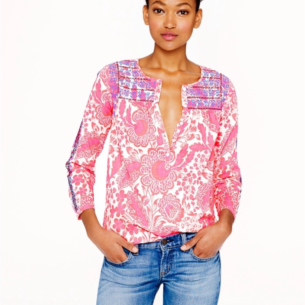 Gorgeous J Crew Popover Tunic• Sz 2